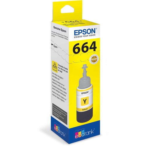 Epson T664440 EcoTank Botella de Tinta Amarilla 70ml