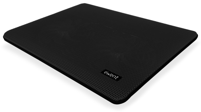 Ewent Base de Refrigeración para Notebook hasta 17" con 2 Ventiladores, Pad de Enfriamiento