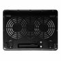 Ewent EW1256 Base de refrigeración para portátil de 17 pulgadas, Negro