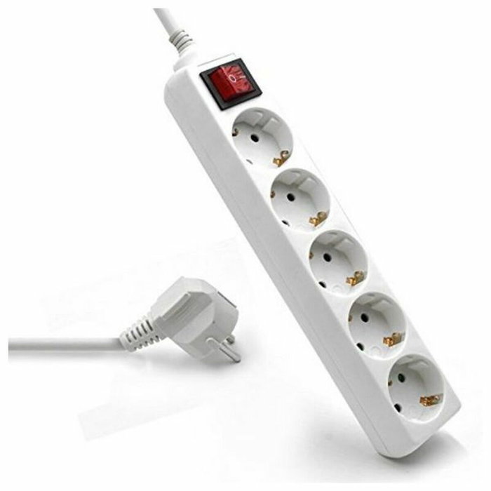 Ewent Regleta EW3916 de 5 tomas Schuko 16A Blanco