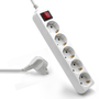 Ewent Regleta EW3916 de 5 tomas Schuko 16A Blanco