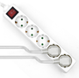 Ewent Regleta EW3916 de 5 tomas Schuko 16A Blanco