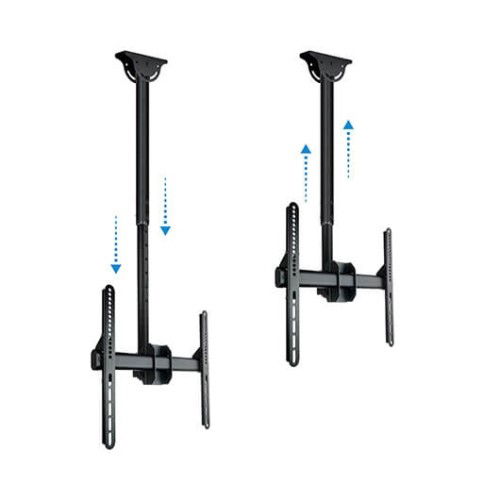 TOOQ Soporte de Techo Giratorio para TV o Monitor de 32 a 55 Pulgadas LPCE1155TSLI-B - Compatible VESA 400x400, 300x300, 200x200, 400x200
