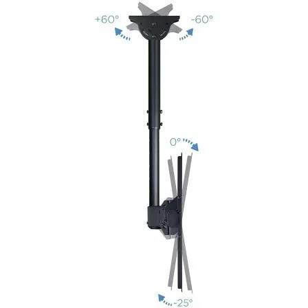 Tooq Soporte de Techo LPCE1155TSLI-B para TV 32-55" hasta 50kg - Orientable, Inclinable y Extensible, Compatible con Pantallas Curvas y Techos Inclinados, Color Negro Tooq Soporte de Techo LPCE1155TSLI-B para TV 32-55" hasta 50kg - Orientable, Inclinable y Extensible, Compatible con Pantallas Curvas y Techos Inclinados, Color Negro
