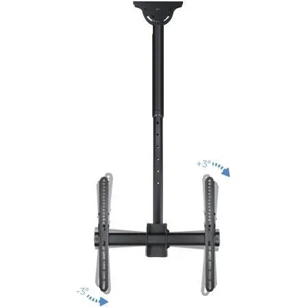 Tooq Soporte de Techo LPCE1155TSLI-B para TV 32-55" hasta 50kg - Orientable, Inclinable y Extensible, Compatible con Pantallas Curvas y Techos Inclinados, Color Negro Tooq Soporte de Techo LPCE1155TSLI-B para TV 32-55" hasta 50kg - Orientable, Inclinable y Extensible, Compatible con Pantallas Curvas y Techos Inclinados, Color Negro