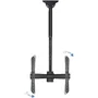 Tooq Soporte de Techo LPCE1155TSLI-B para TV 32-55" hasta 50kg - Orientable, Inclinable y Extensible, Compatible con Pantallas Curvas y Techos Inclinados, Color Negro