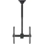 Tooq Soporte de Techo LPCE1155TSLI-B para TV 32-55" hasta 50kg - Orientable, Inclinable y Extensible, Compatible con Pantallas Curvas y Techos Inclinados, Color Negro