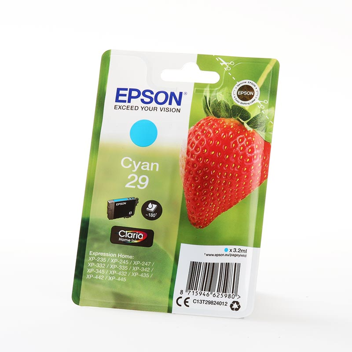 Epson Cartucho de Tinta Claria Home 29 Cian T2982 Epson Cartucho de Tinta Claria Home 29 Cian T2982