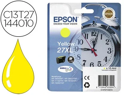 Epson Cartucho de Tinta 27XL Amarillo DURABrite Ultra