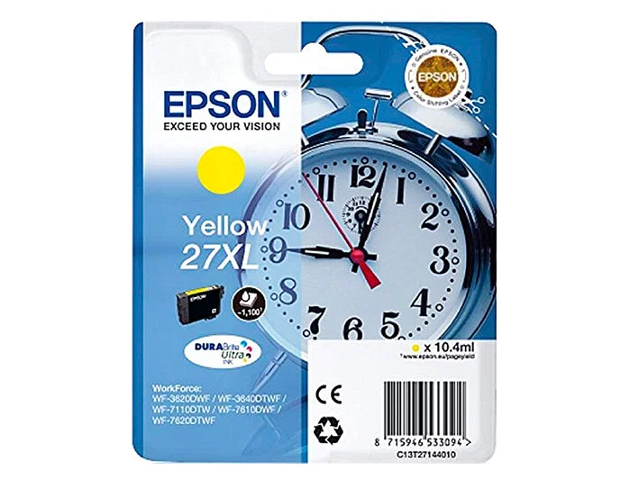 Epson Cartucho de Tinta 27XL Amarillo DURABrite Ultra
