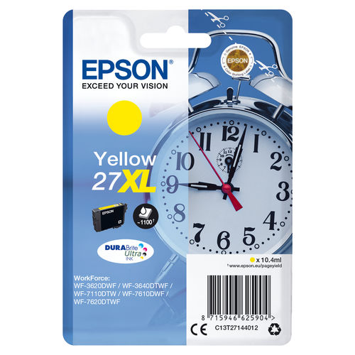 Epson Cartucho de Tinta 27XL Amarillo DURABrite Ultra