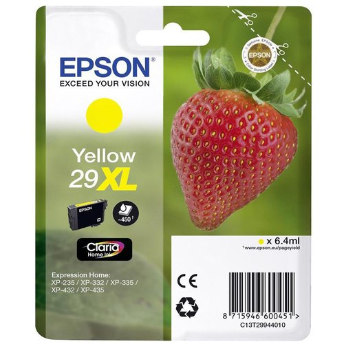 Epson Cartucho de Tinta 29XL Amarillo para Expression Home Epson Cartucho de Tinta 29XL Amarillo para Expression Home