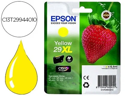 Epson Cartucho de Tinta 29XL Amarillo para Expression Home Epson Cartucho de Tinta 29XL Amarillo para Expression Home