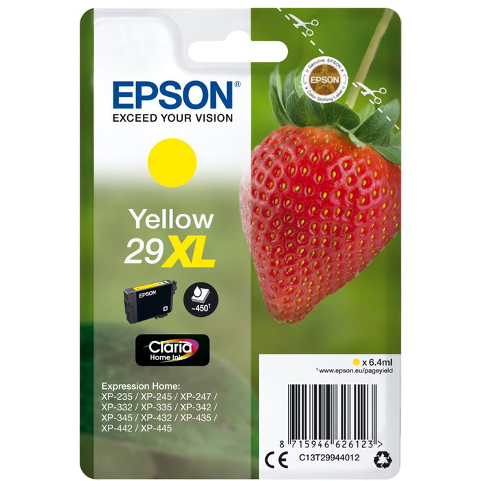 Epson Cartucho de Tinta 29XL Amarillo para Expression Home Epson Cartucho de Tinta 29XL Amarillo para Expression Home