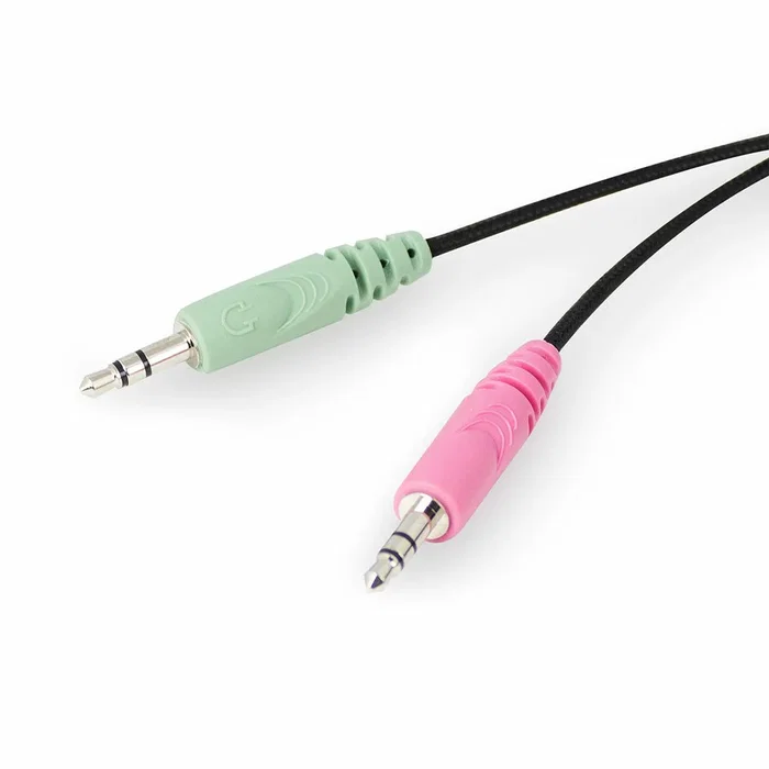 Ewent EW3562 Auriculares Diadema con Micrófono Boom, Circumaural, Cable 2m, para Llamadas/Música, Color Negro y Plata