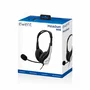 Ewent EW3562 Auriculares Diadema con Micrófono Boom, Circumaural, Cable 2m, para Llamadas/Música, Color Negro y Plata