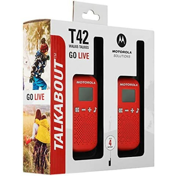 Motorola TALKABOUT T42 Rojo (Pack de 2 unidades) Motorola TALKABOUT T42 Rojo (Pack de 2 unidades)