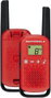MOTOROLA Walkie Talkie T42 - Pack de 2 Unidades, Color Rojo