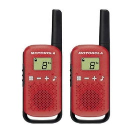 Motorola T42 Pack de 2 Walkie Talkies - Rojo
