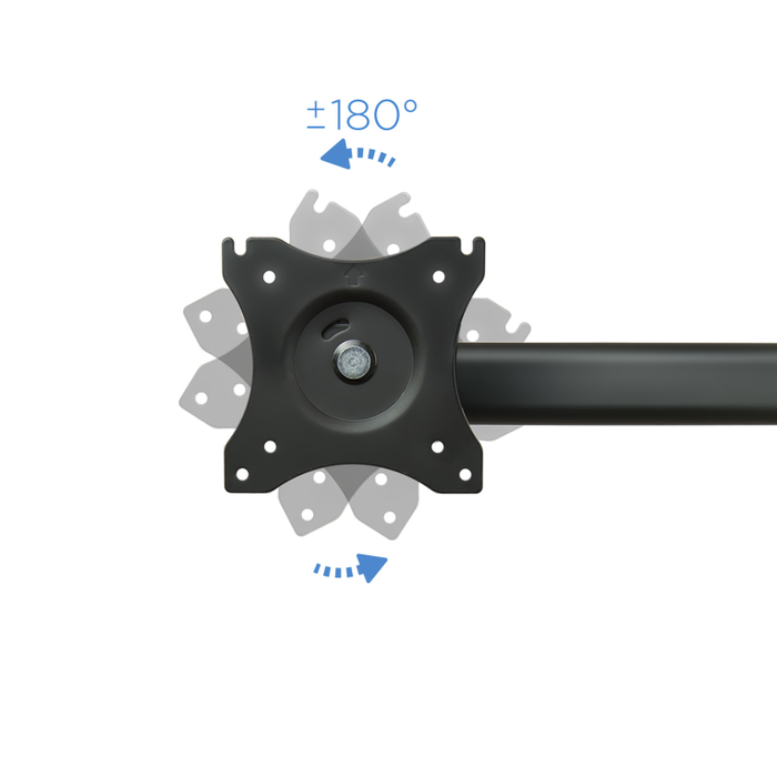 TooQ DB1327TN-B Soporte de Mesa para 3 Pantallas 13-27" Negro