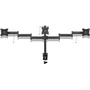 TooQ Soporte de Mesa para 3 Monitores DB1327TN-B | Giratorio, Inclinable | Pantallas 13'-27' | Hasta 8kg por Brazo