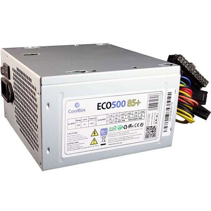 Coolbox Fuente Alimentación ATX Eco 500 300W 80 PLUS Bronze Silenciosa Compatible Intel AMD