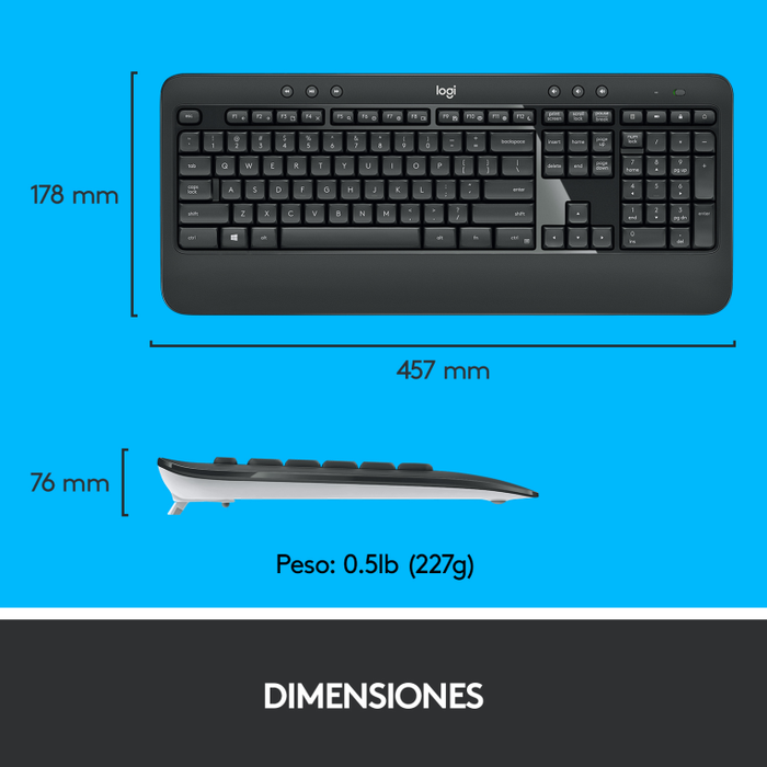 Logitech MK540 Advanced Teclado y Ratón Inalámbrico Español Negro Logitech MK540 Advanced Teclado y Ratón Inalámbrico Español Negro