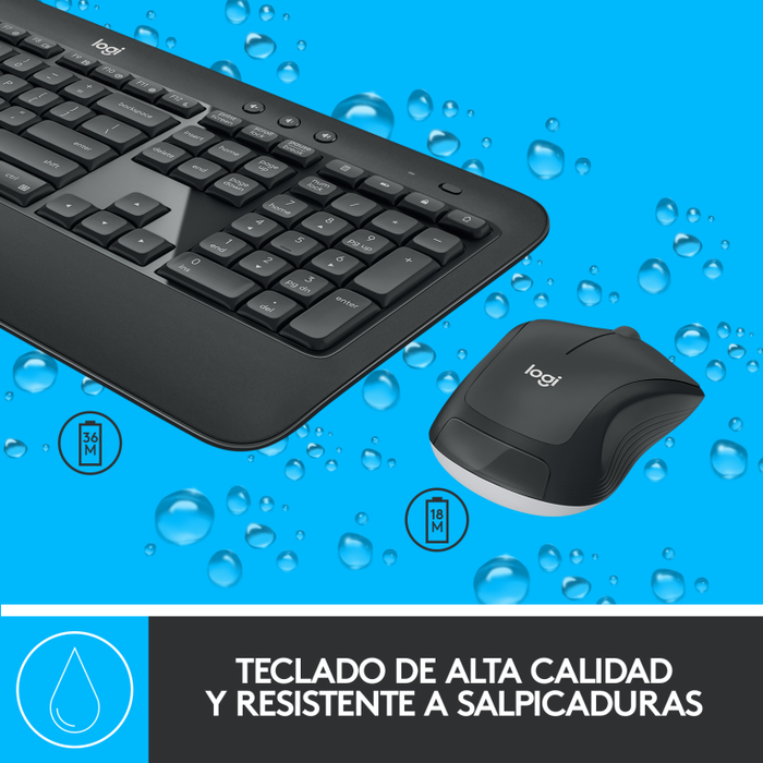 Logitech MK540 Advanced Teclado y Ratón Inalámbrico Español Negro Logitech MK540 Advanced Teclado y Ratón Inalámbrico Español Negro