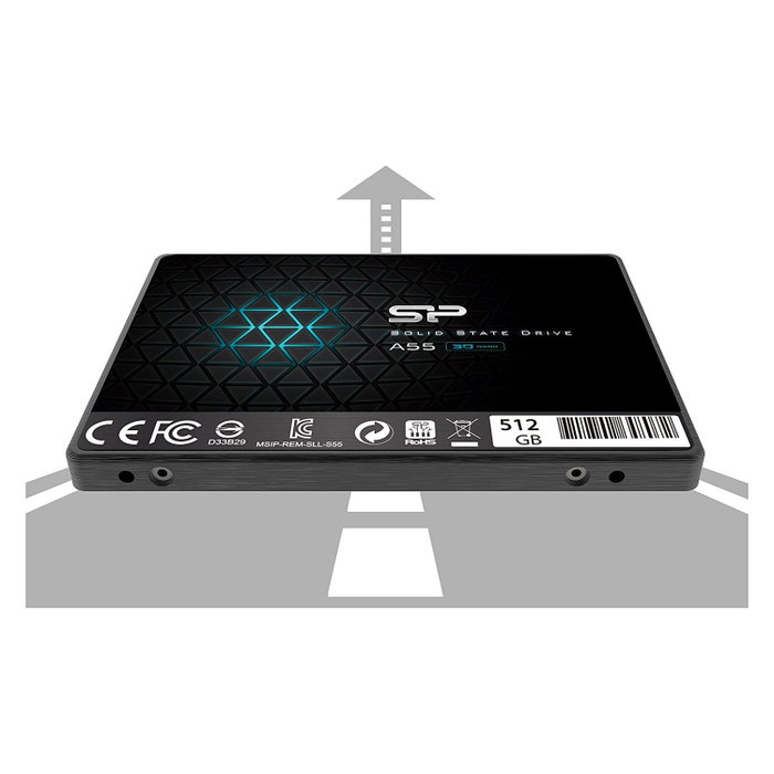 Silicon Power Ace A55 512 GB SSD 2,5 pulgadas SATA III Silicon Power Ace A55 512 GB SSD 2,5 pulgadas SATA III