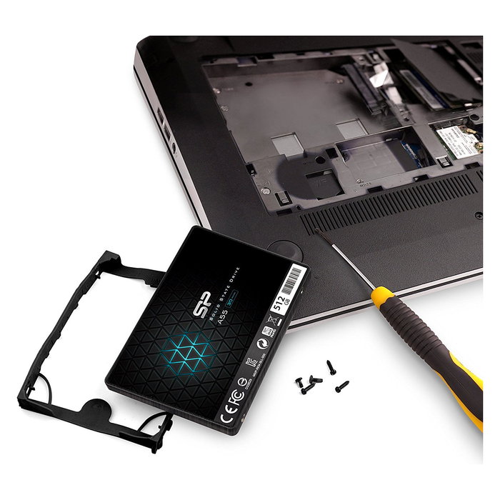 Silicon Power Ace A55 SSD Interno 512 GB 2.5" SATA III, 560 MB/s Lectura, 530 MB/s Escritura, NAND 3D TLC, para Portátil