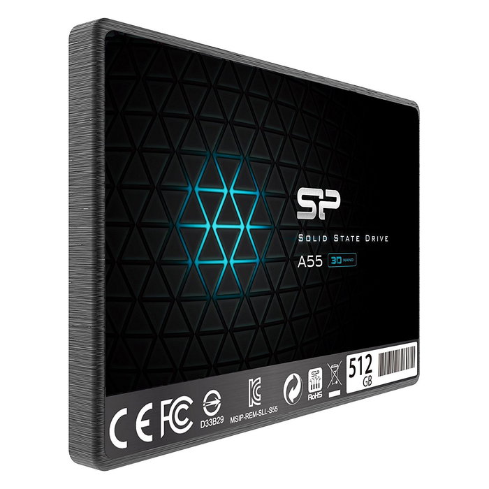 Silicon Power Ace A55 SSD Interno 512 GB 2.5" SATA III, 560 MB/s Lectura, 530 MB/s Escritura, NAND 3D TLC, para Portátil