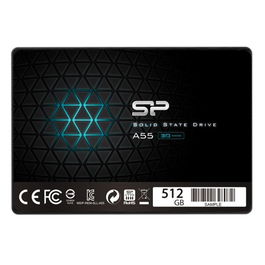Silicon Power Ace A55 SSD 512GB - Disco Duro Interno 2.5" SATA III, velocidades hasta 560MB/s, NAND TLC