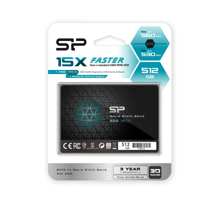 Silicon Power Ace A55 512 GB SSD 2.5 SATA III