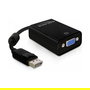 Delock Adaptador DisplayPort 1.2 Macho a VGA Hembra para Monitor, Negro - Conector DP a VGA