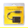 Delock Adaptador DisplayPort 1.2 Macho a VGA Hembra para Monitor, Negro - Conector DP a VGA