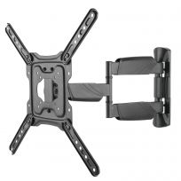 Ewent Soporte Pared TV EW1525 para Pantallas de 23 a 55 Pulgadas con 3 Puntos de Articulación y Extensión hasta 51 cm