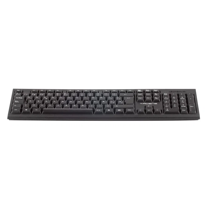 Tacens Teclado de Oficina QWERTY Español Anima AK0ES - Teclado de Membrana Ecológico de Alto Rendimiento - Compatible con Windows, Mac, Linux - Negro - Cable USB 1.3m