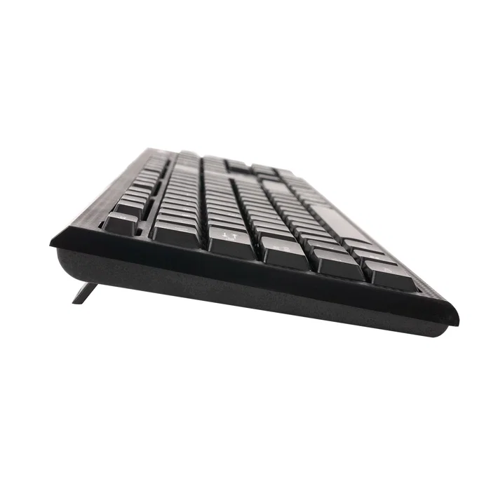 Tacens Teclado de Oficina QWERTY Español Anima AK0ES - Teclado de Membrana Ecológico de Alto Rendimiento - Compatible con Windows, Mac, Linux - Negro - Cable USB 1.3m