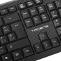 Tacens Teclado de Oficina QWERTY Español Anima AK0ES - Teclado de Membrana Ecológico de Alto Rendimiento - Compatible con Windows, Mac, Linux - Negro - Cable USB 1.3m