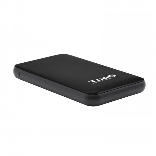 Tooq Caja Externa HDD/SSD 2.5" USB 3.0 para Discos de hasta 9.5 mm SATA, sin Tornillos, Negro