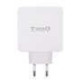 Tooq TQWC-2SC03WT Cargador de Pared 48W USB-C PD y USB-A QC3.0 Blanco