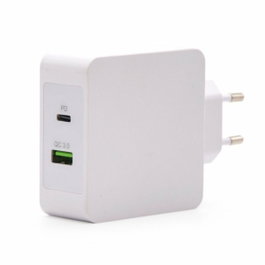 Tooq TQWC-2SC03WT Cargador de Pared 48W USB-C PD y USB-A QC3.0 Blanco