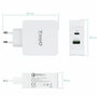 Tooq TQWC-2SC03WT Cargador de Pared 48W USB-C PD y USB-A QC3.0 Blanco