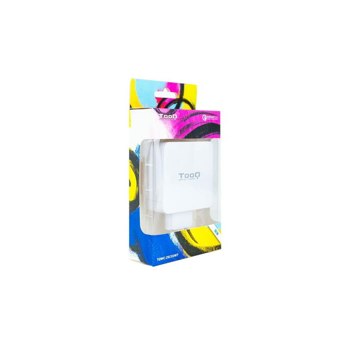 Tooq TQWC-2SC03WT Cargador de Pared 48W USB-C PD y USB-A QC3.0 Blanco Tooq TQWC-2SC03WT Cargador de Pared 48W USB-C PD y USB-A QC3.0 Blanco