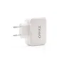 TooQ TQWC-2SC02WT Cargador de Pared USB 27W, 2 Puertos (USB-C + USB-A) - Blanco, Certificación CE