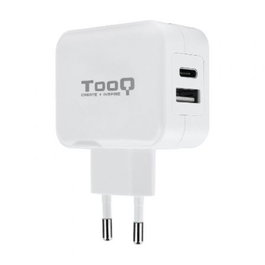 Tooq Cargador de Pared USB 2.0 con Puerto USB-C Blanco