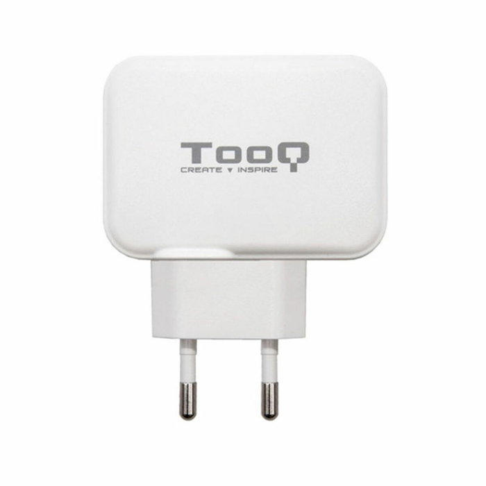 Tooq TQWC-2SC02WT Cargador de Pared USB-C y USB-A 27W Blanco