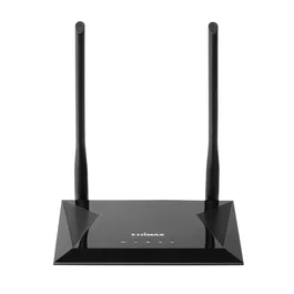 Edimax BR-6428nS v5 Router WiFi 4 (802.11n) N300 de 300 Mbps, 2.4 GHz, 4 en 1 (Router, Punto de Acceso, Repetidor, WISP), Negro, 5 Puertos LAN