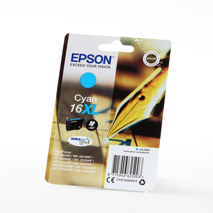 Epson DURABrite Ultra Cartucho de Tinta 16XL Cian Epson DURABrite Ultra Cartucho de Tinta 16XL Cian