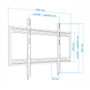 Tooq Soporte de Pared Fijo LP41130F-B para TV de 60-100 pulgadas